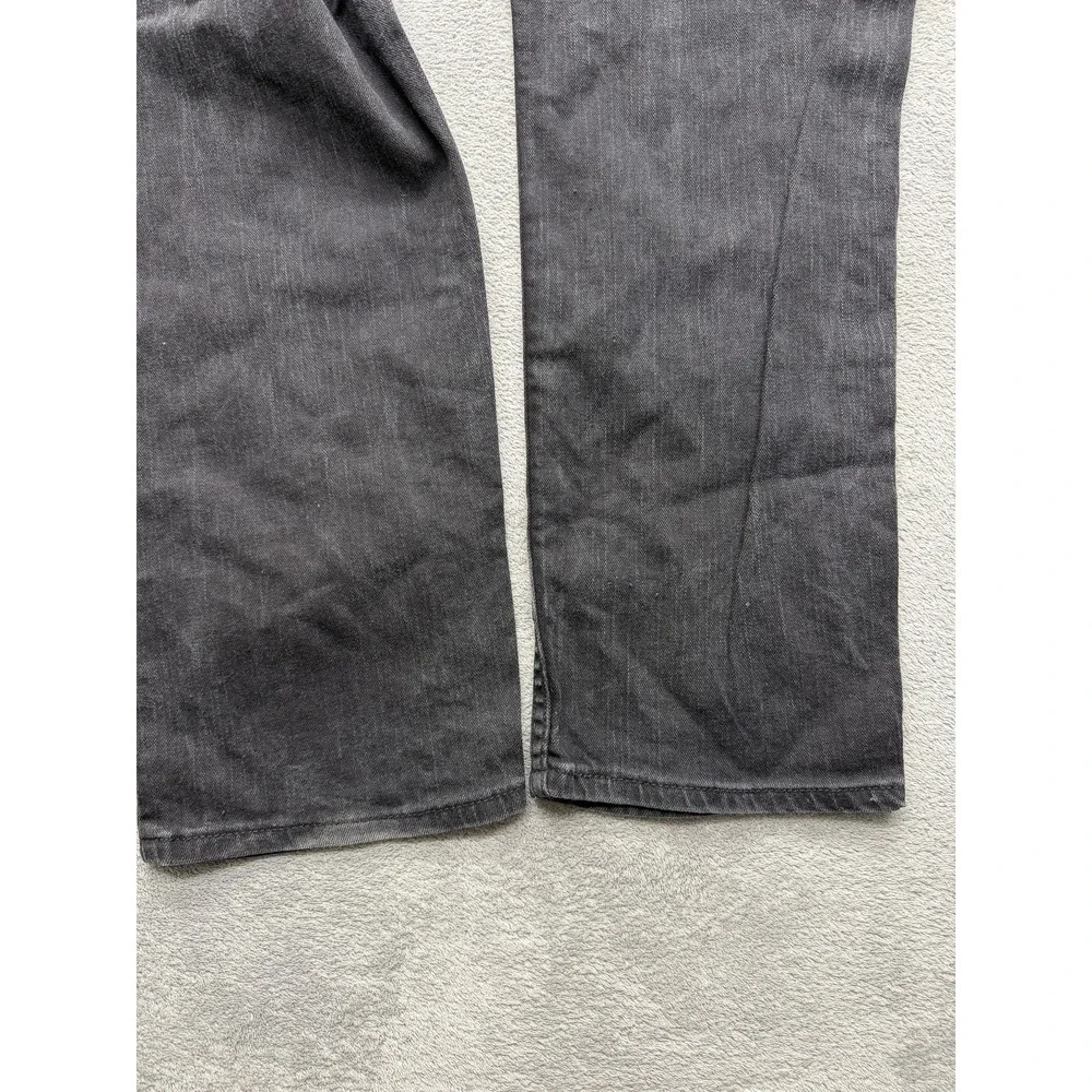 Levis‎ 559 Jeans Mens Measured 37x29 Black Straight Relaxed Denim Zip Fly